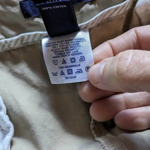 Land's End Size 18 Fit 2 Khaki‎ 100% Cotton Pants - Picture 7 of 7